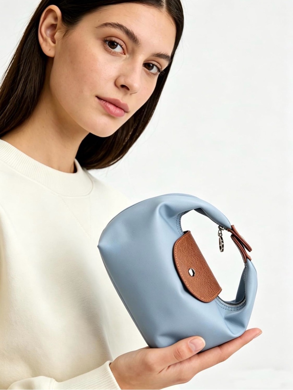 Versatile Small Nylon Foldable Handbag - Picture 9 of 10